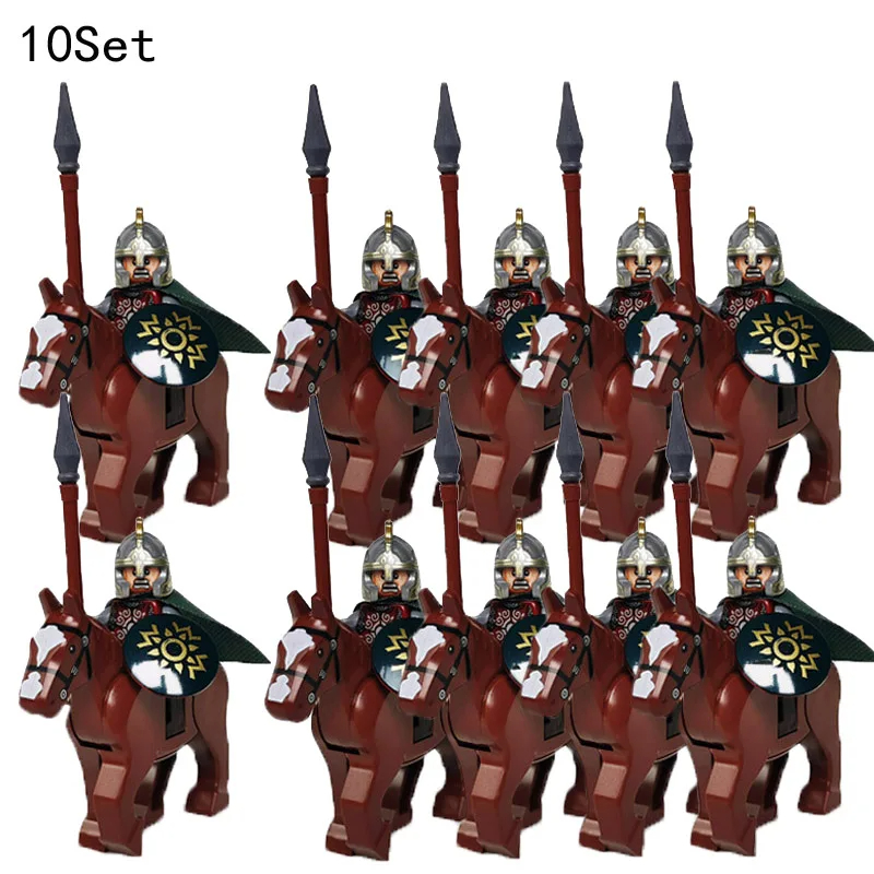 Woodworking Horse - 10 Sets Medieval Knights Dark Sauron