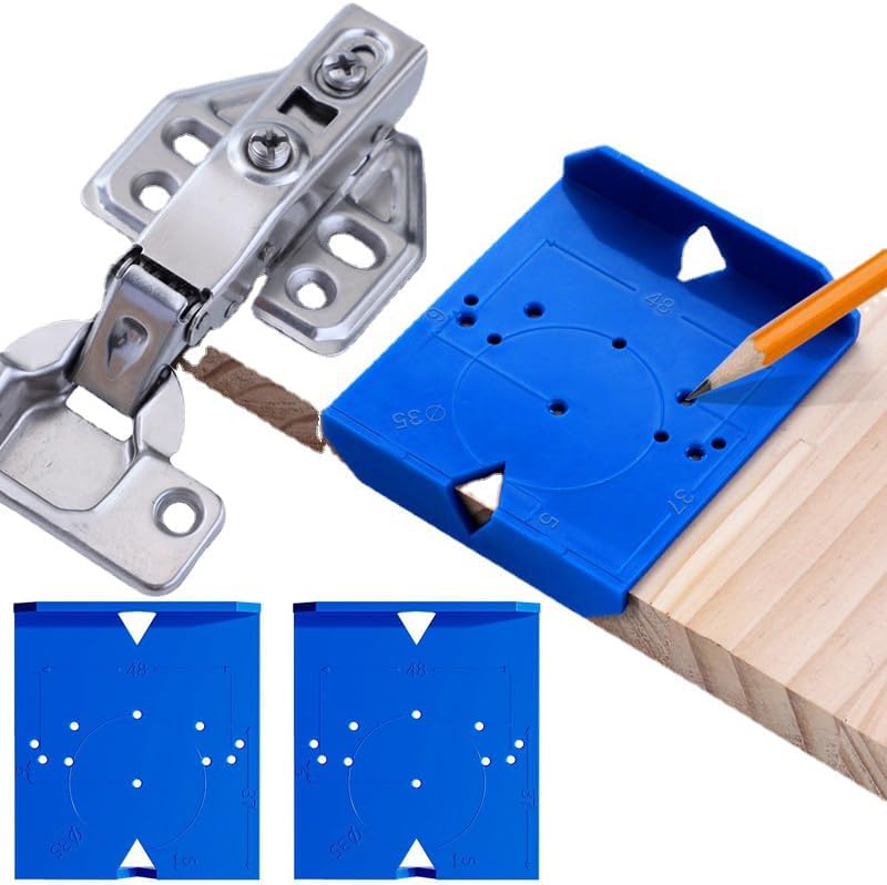 Woodworking Design Software - Hinge Punching Positioning Ruler Template Woodworking