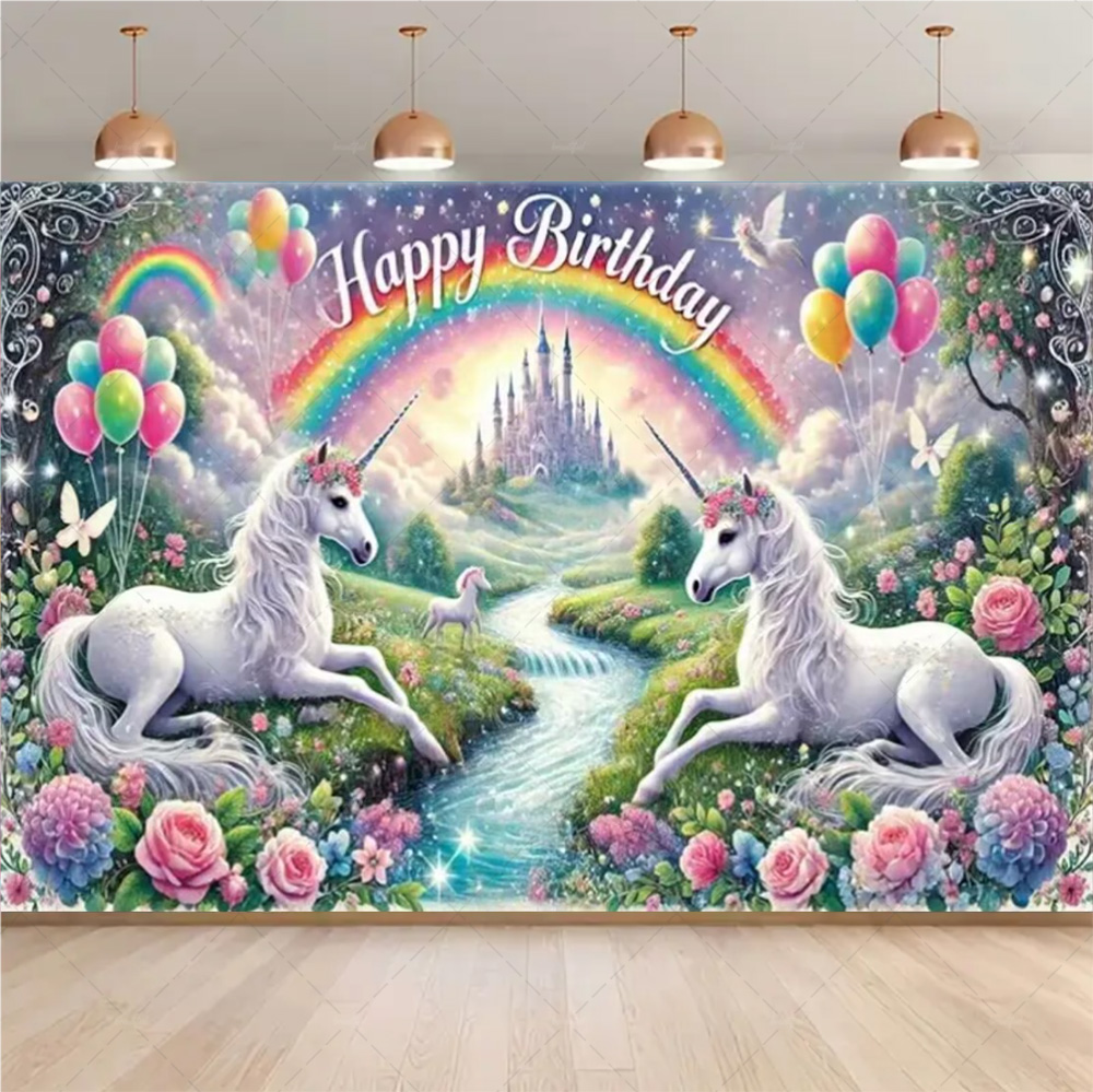 Pink 3D Magical Unicorn and Fa - Woodworking Horse ulasan dan harga