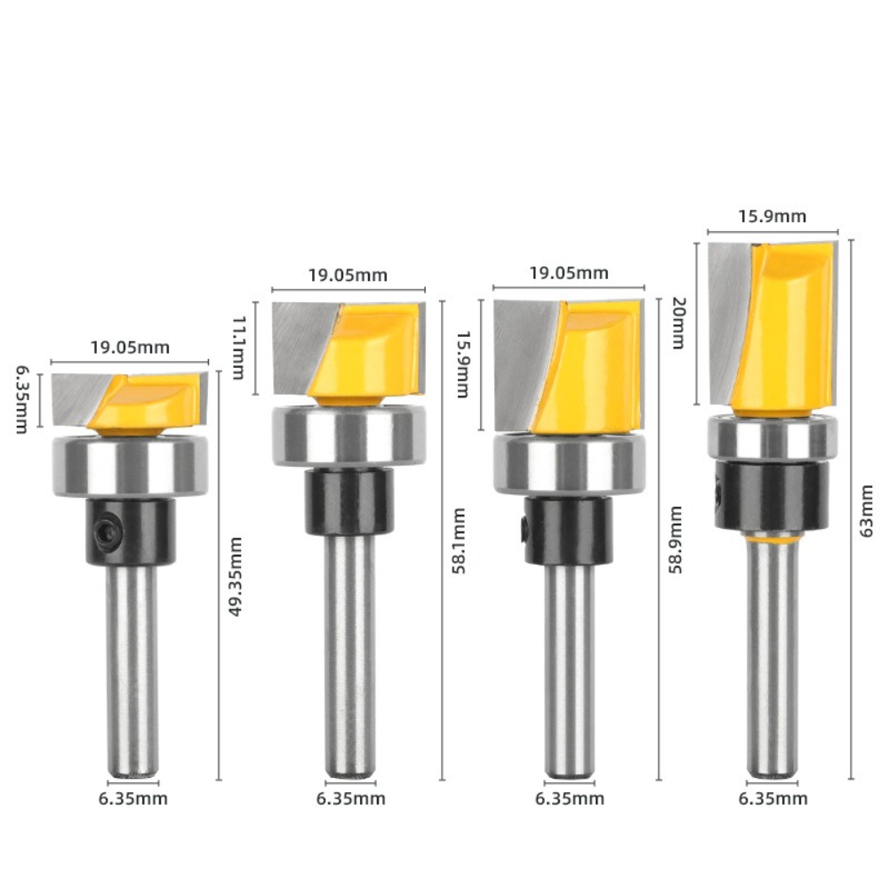 1/4Inch Shank Flush Trim Route - Woodworking Groove ulasan dan harga