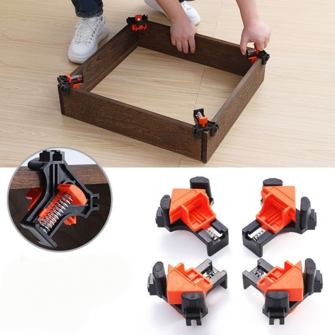 4pcs 90° Right Angle Clamp Fix - Woodworking Essentials ulasan dan harga