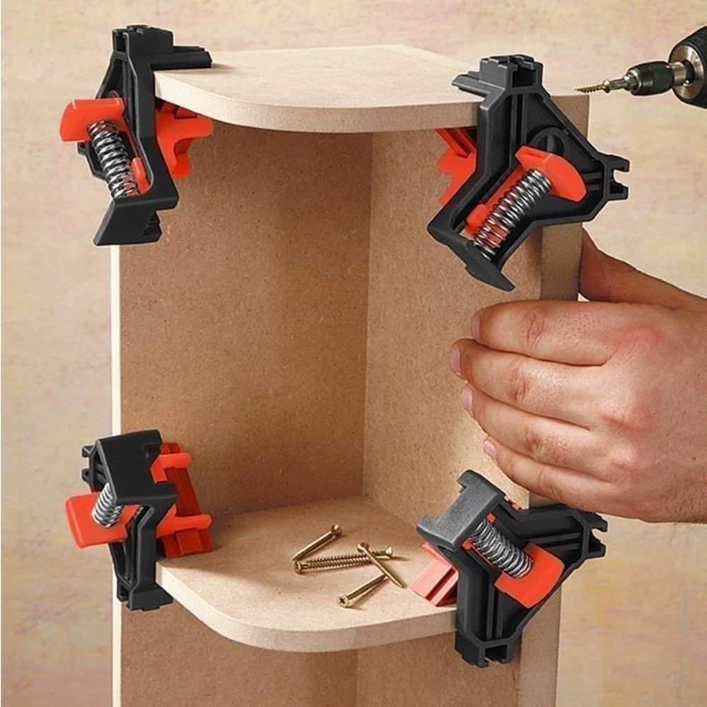 4pcs 90° Right Angle Clamp Fix - Woodworking Essentials ulasan dan harga