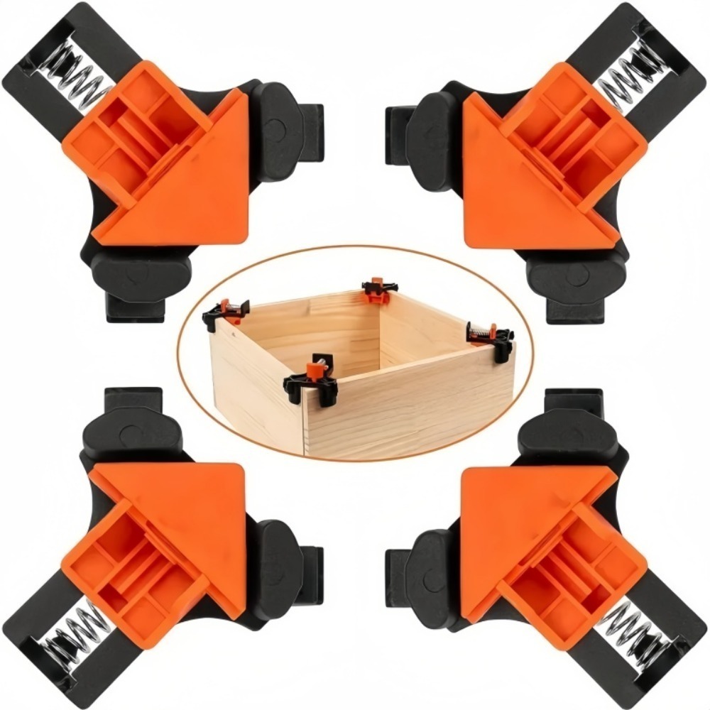 4pcs 90° Right Angle Clamp Fix - Woodworking Essentials ulasan dan harga