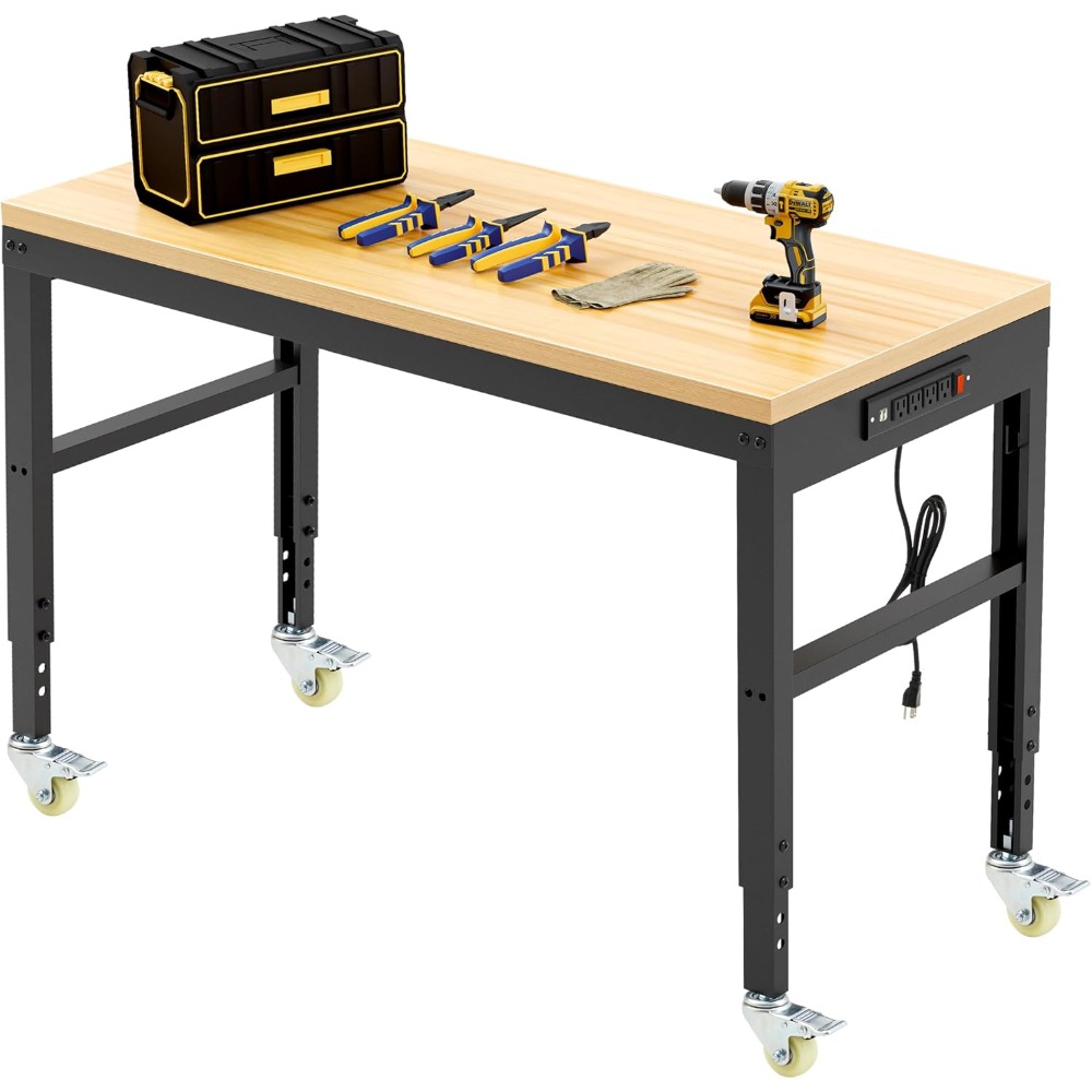 Adjustable Workbench, Heavy Du - Woodworking Work Table ulasan dan harga