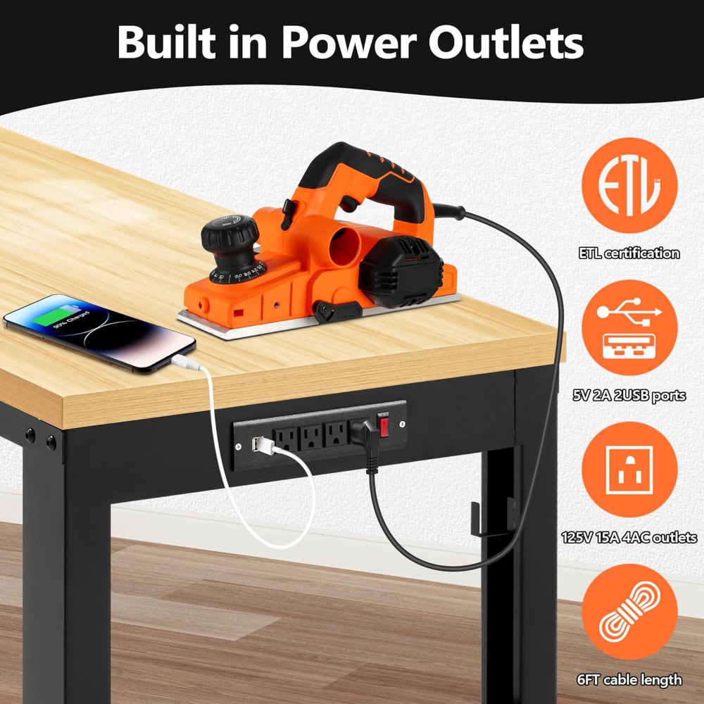 Adjustable Workbench, Heavy Du - Woodworking Work Table ulasan dan harga