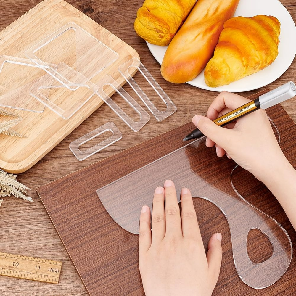 7Pcs Charcuterie Template Acry - Woodworking Groove ulasan dan harga