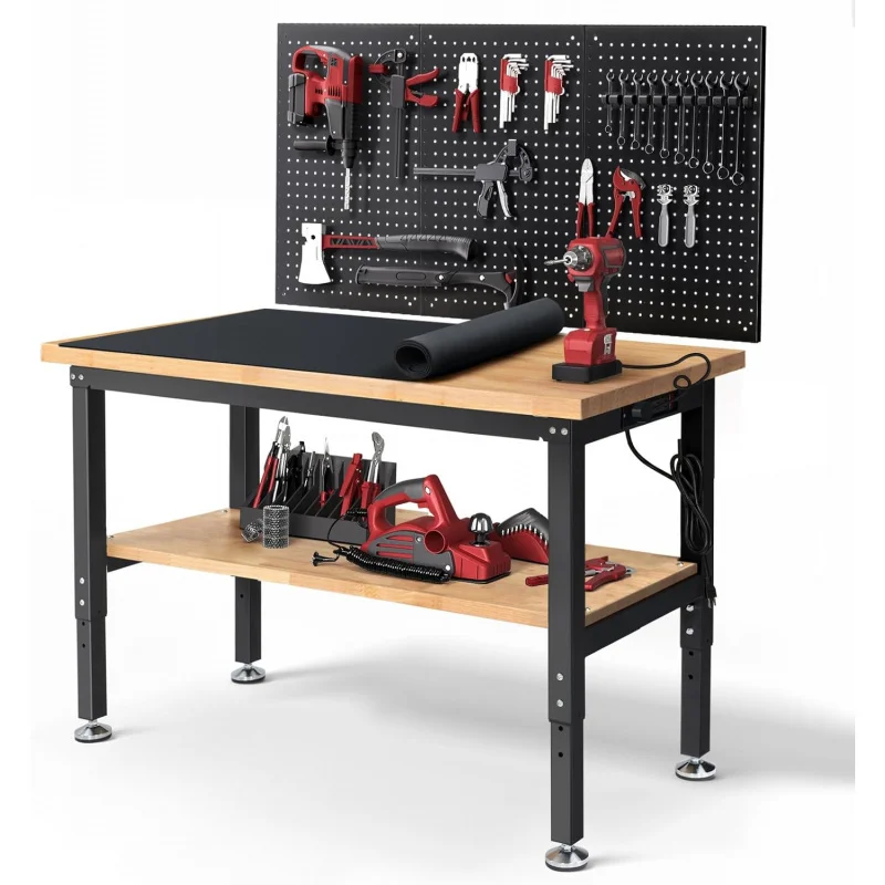 Work Table for Garage Adjustab - Woodworking Work Table ulasan dan harga