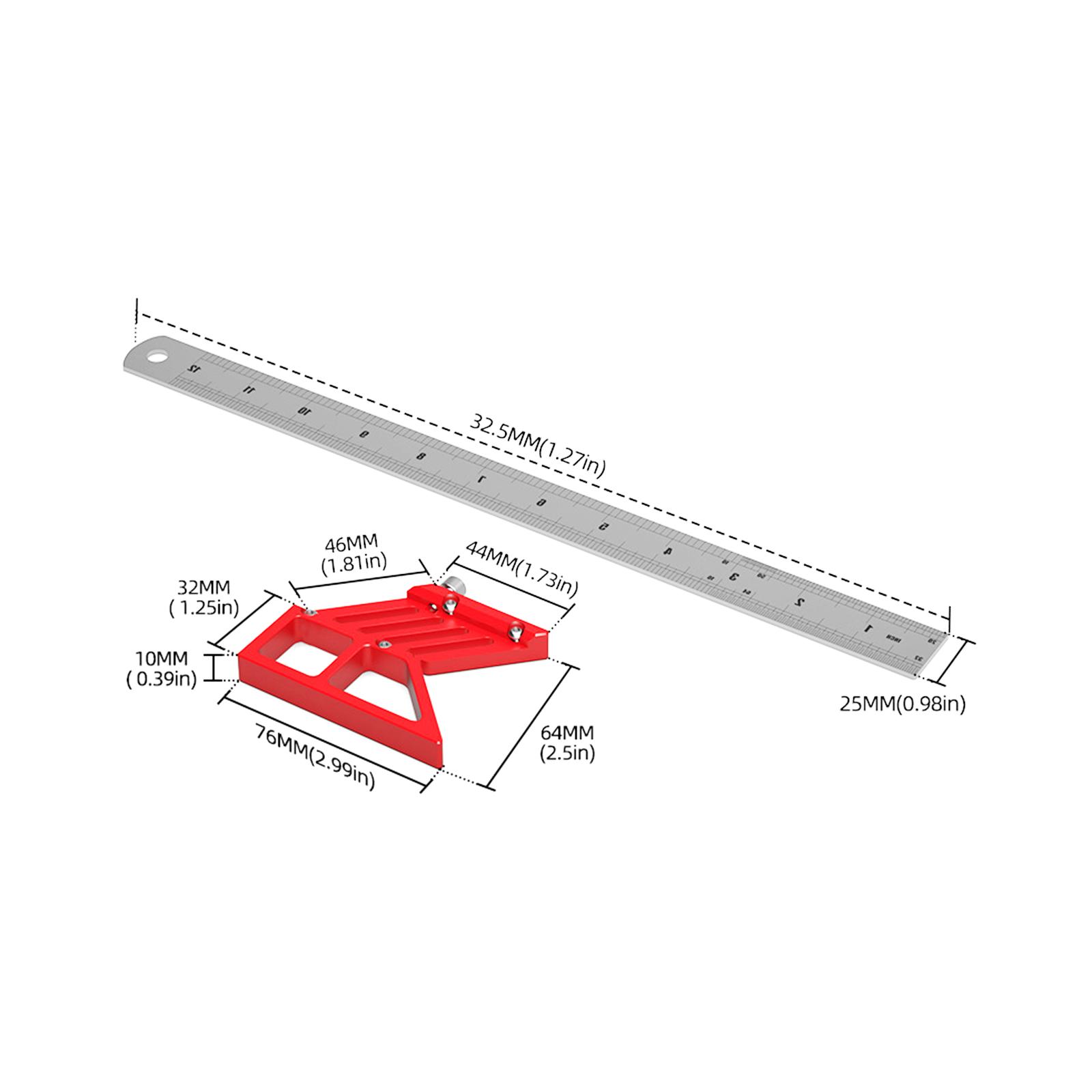 45 90 Degree Miter Triangle Ru - Woodworking For Engineers ulasan dan harga