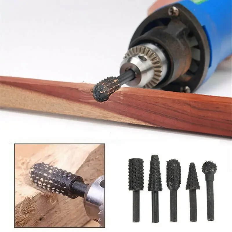 5PCS Rotary Craft Files Rotary - Woodworking Rasps And Files ulasan dan harga