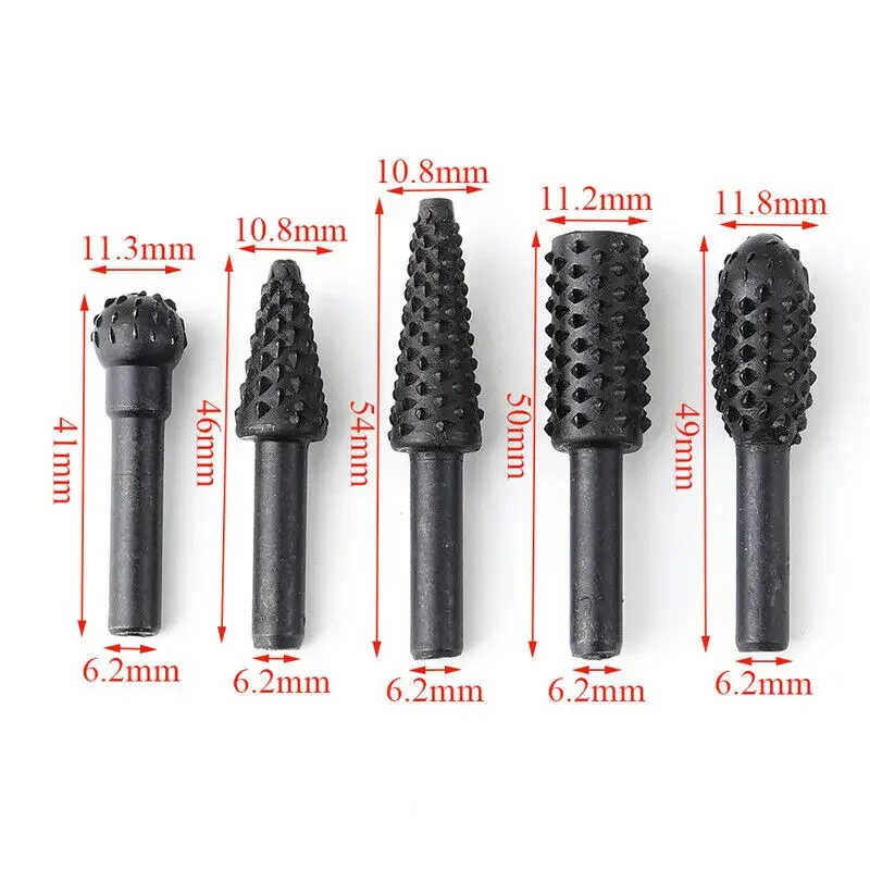 5PCS Rotary Craft Files Rotary - Woodworking Rasps And Files ulasan dan harga