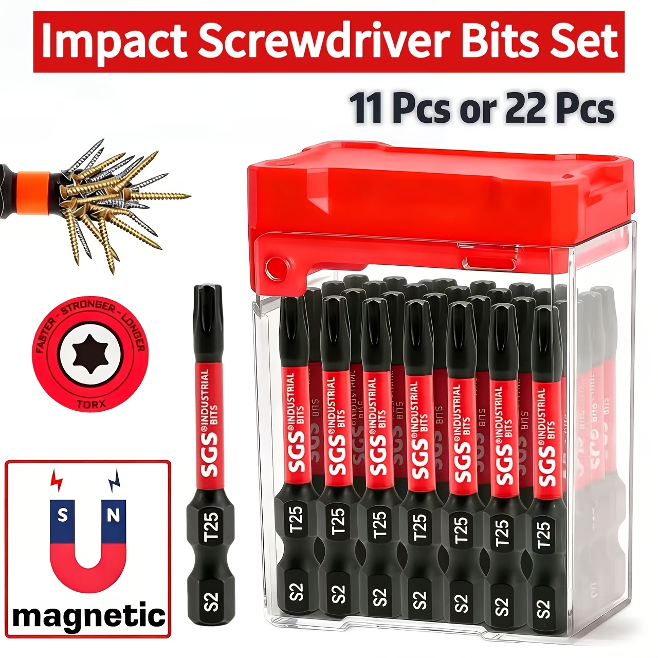 11/22-Piece T25 Torx Magnetic  - Woodworking Asmr ulasan dan harga