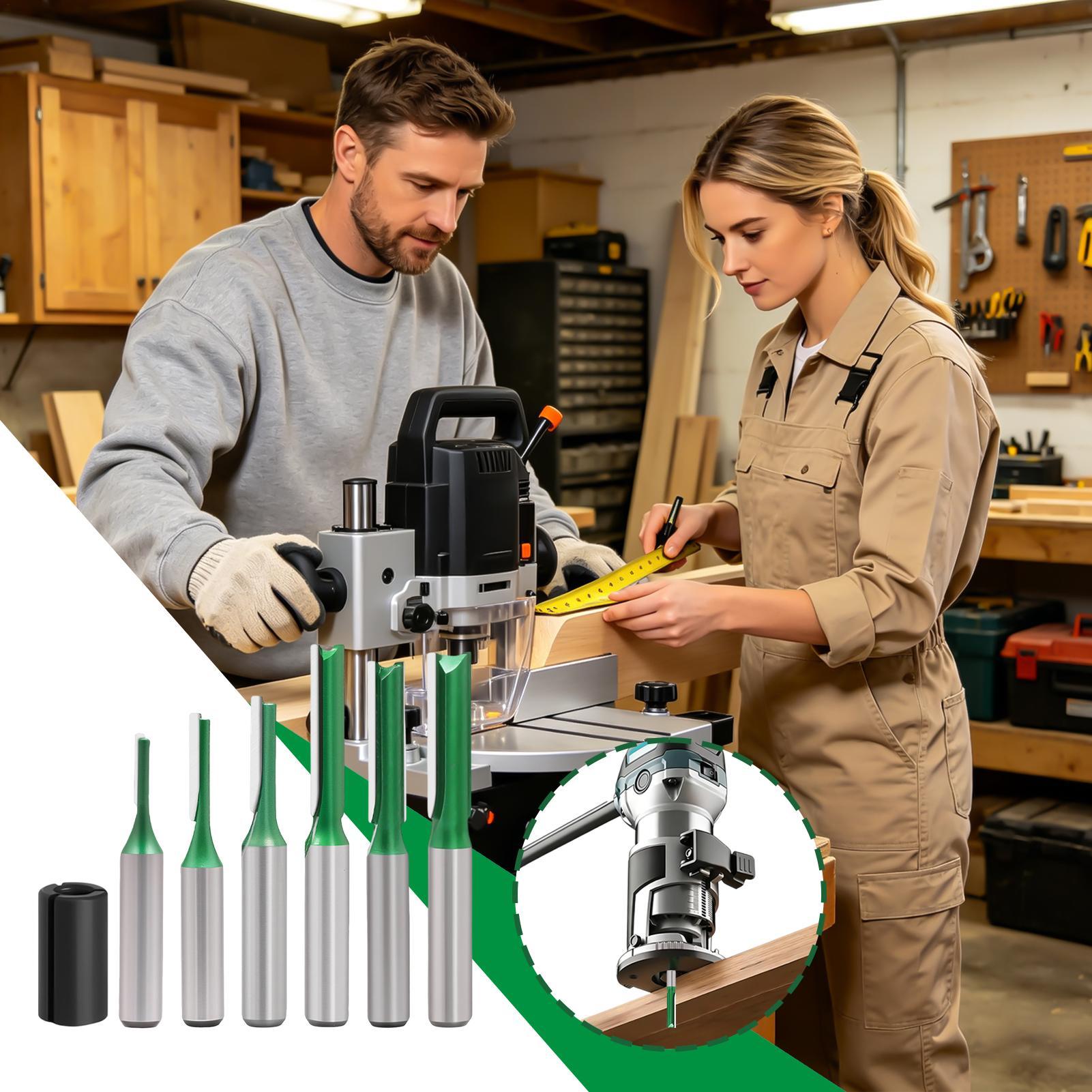 Straight Router Bit 8mm Shank  - Woodworking Groove ulasan dan harga