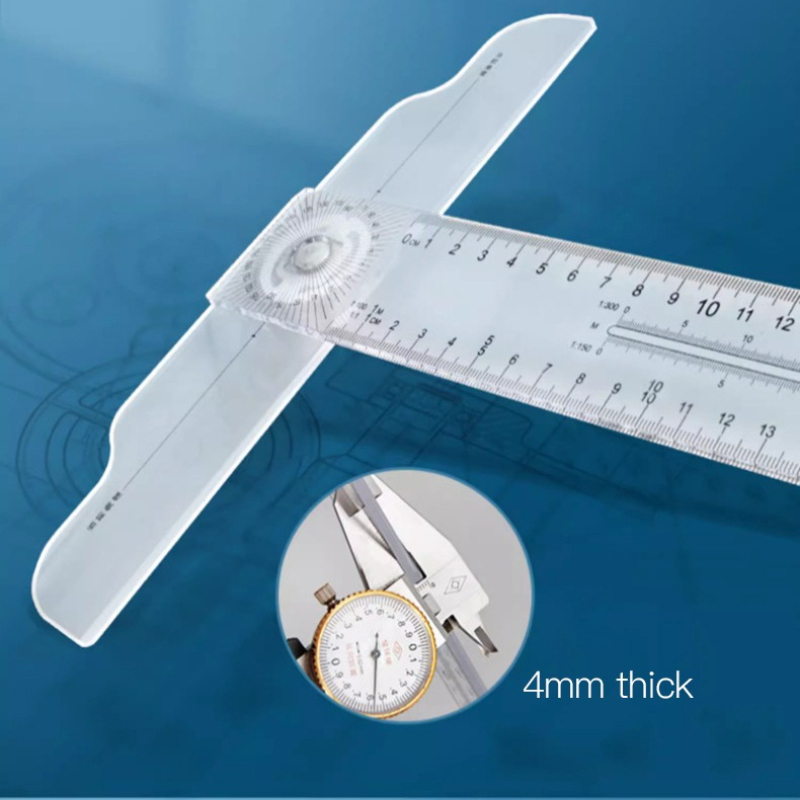 Dual-Sided T Square Ruler Clea - Woodworking Groove ulasan dan harga