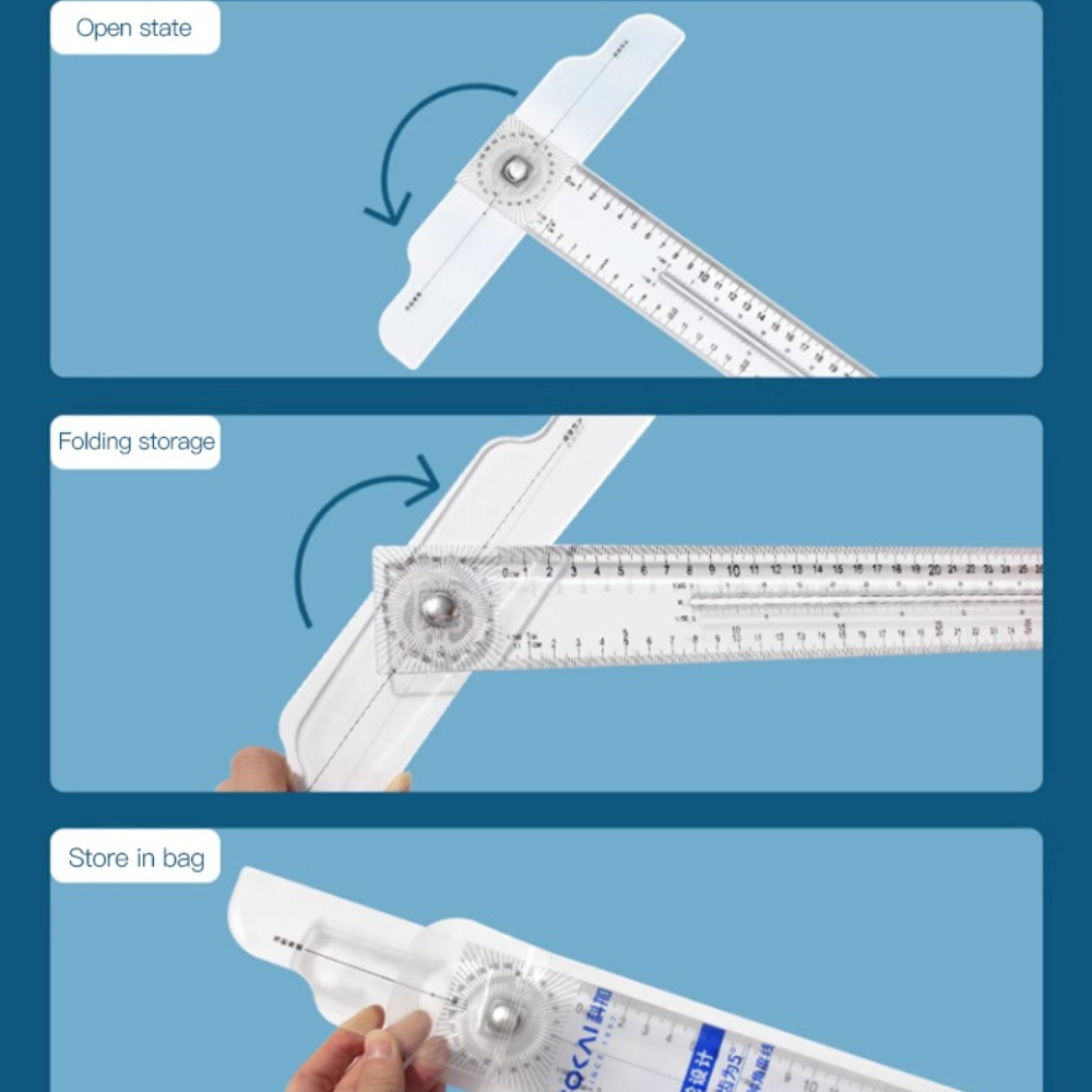 Dual-Sided T Square Ruler Clea - Woodworking Groove ulasan dan harga