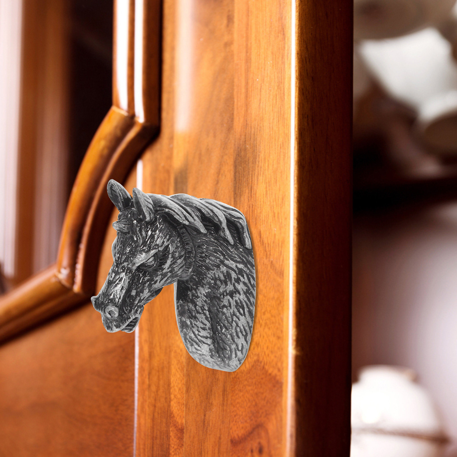 Modern Horse Head Animal Knob  - Woodworking Horse ulasan dan harga