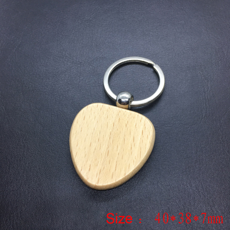 Custom Wooden Keychain Laser E - Woodworking Logo ulasan dan harga