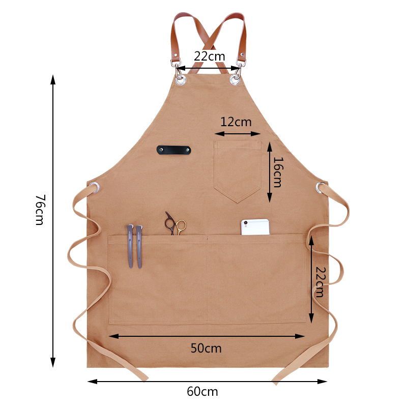 Durable Thickened Canvas Apron - Woodworking Overalls ulasan dan harga