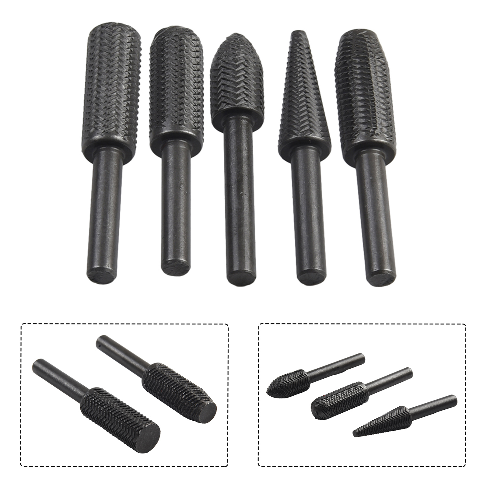 5Pcs Double Cut Rotary Rasp Fi - Woodworking Rasps And Files ulasan dan harga