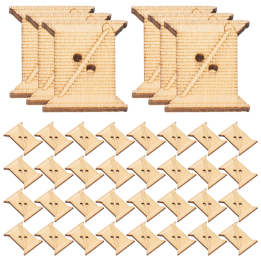 100Pcs Wooden Embroidery Floss - Woodworking Hobbies ulasan dan harga