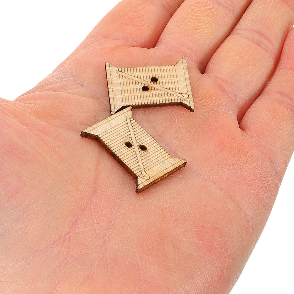 100Pcs Wooden Embroidery Floss - Woodworking Hobbies ulasan dan harga