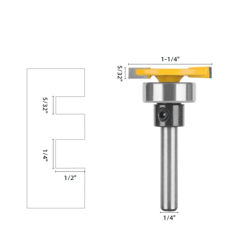 Bearing T-shaped 1/4 handle wo - Woodworking Groove ulasan dan harga
