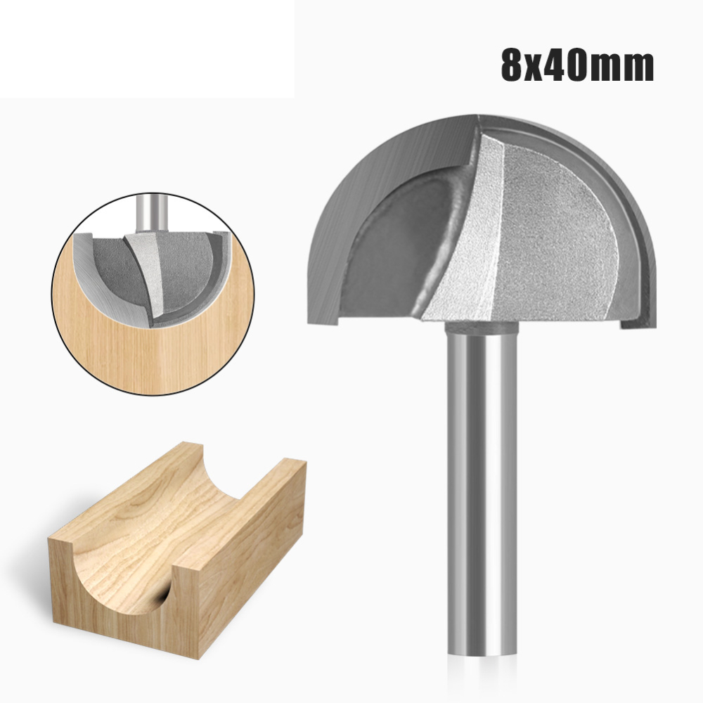 Half Round Cove Router Bit 8mm - Woodworking Groove ulasan dan harga
