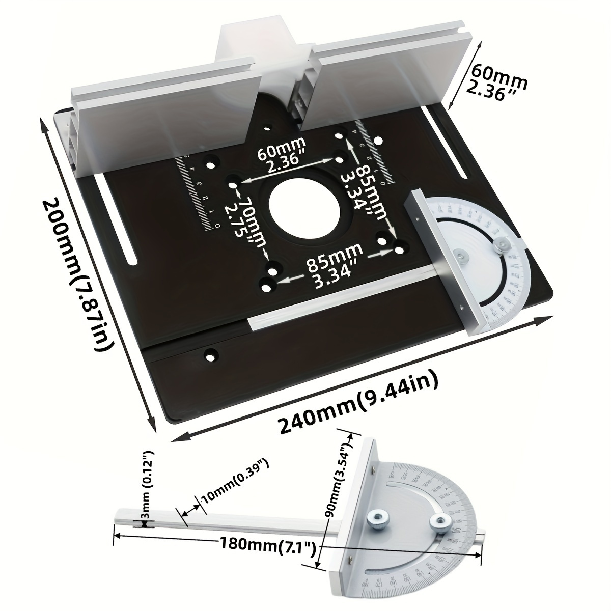 Aluminum Router Desktop Insert - Woodworking Routers ulasan dan harga