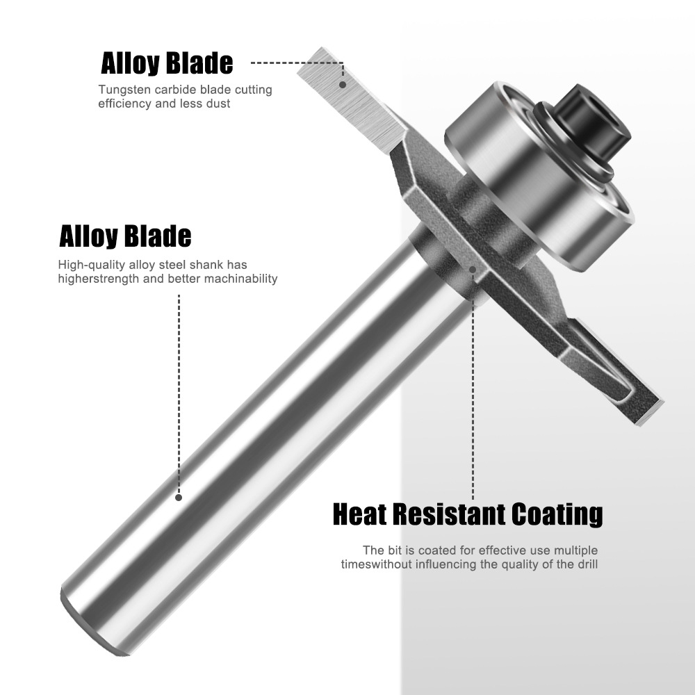 1/4-1/2 Handle Ball Bearing T- - Woodworking Groove ulasan dan harga