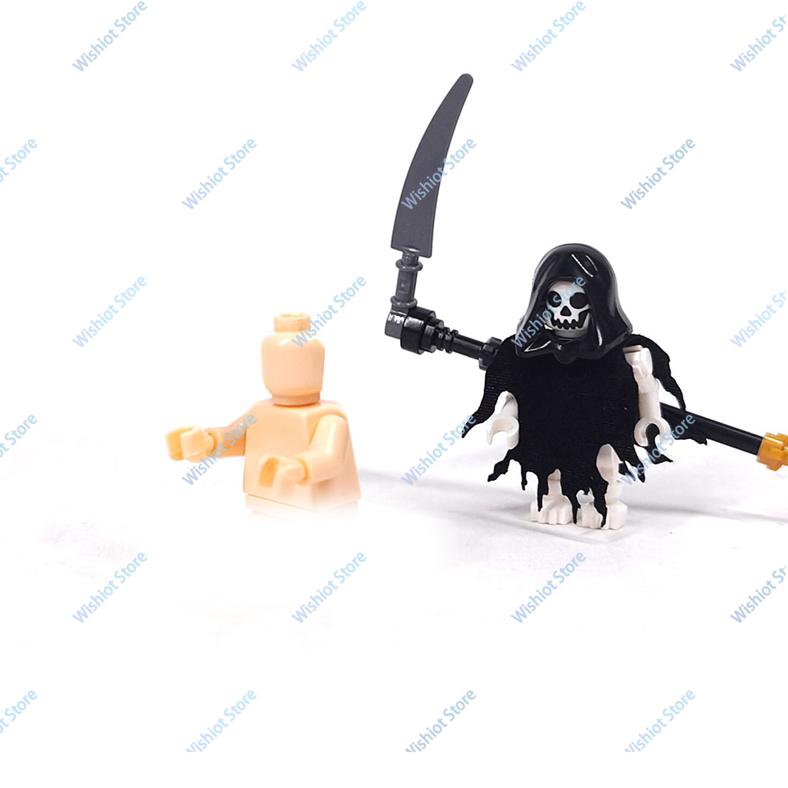 MOC Halloween Scene Skeleton A - Woodworking Horse ulasan dan harga