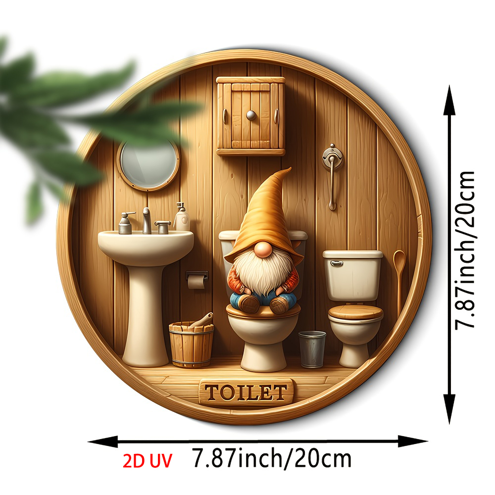 Country gnome toilet logo, woo - Woodworking Logo ulasan dan harga