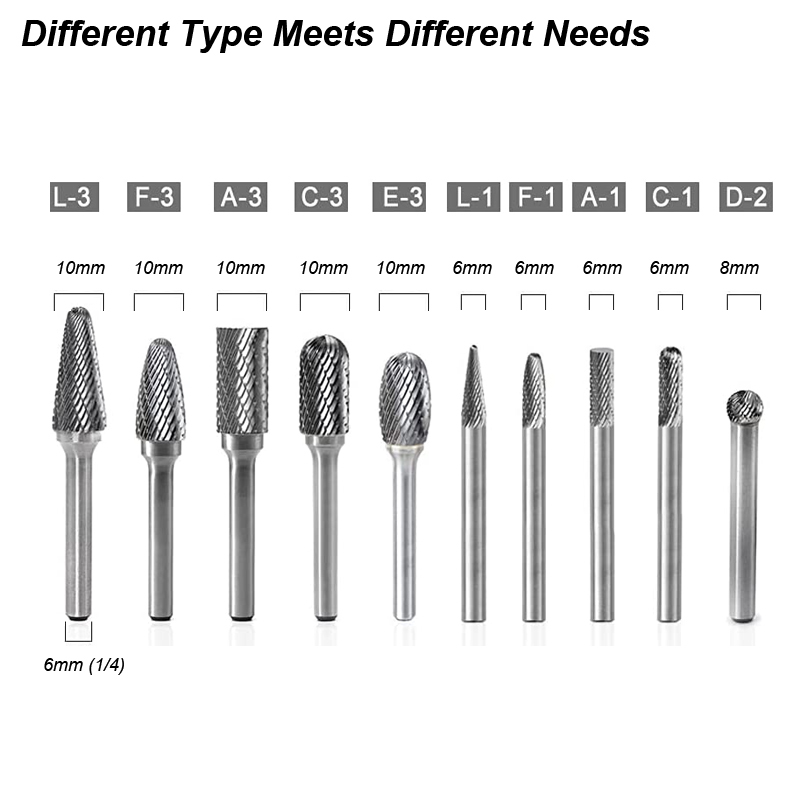 Tungsten Carbide Burrs Set 6mm - Woodworking Rasps And Files ulasan dan harga