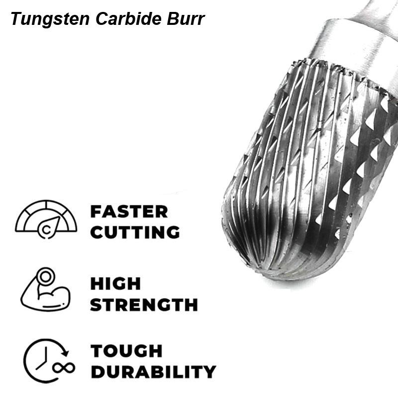 Tungsten Carbide Burrs Set 6mm - Woodworking Rasps And Files ulasan dan harga