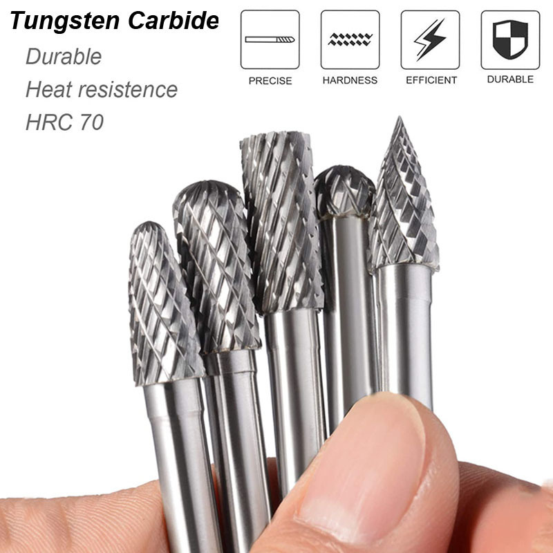 Tungsten Carbide Burrs Set 6mm - Woodworking Rasps And Files ulasan dan harga
